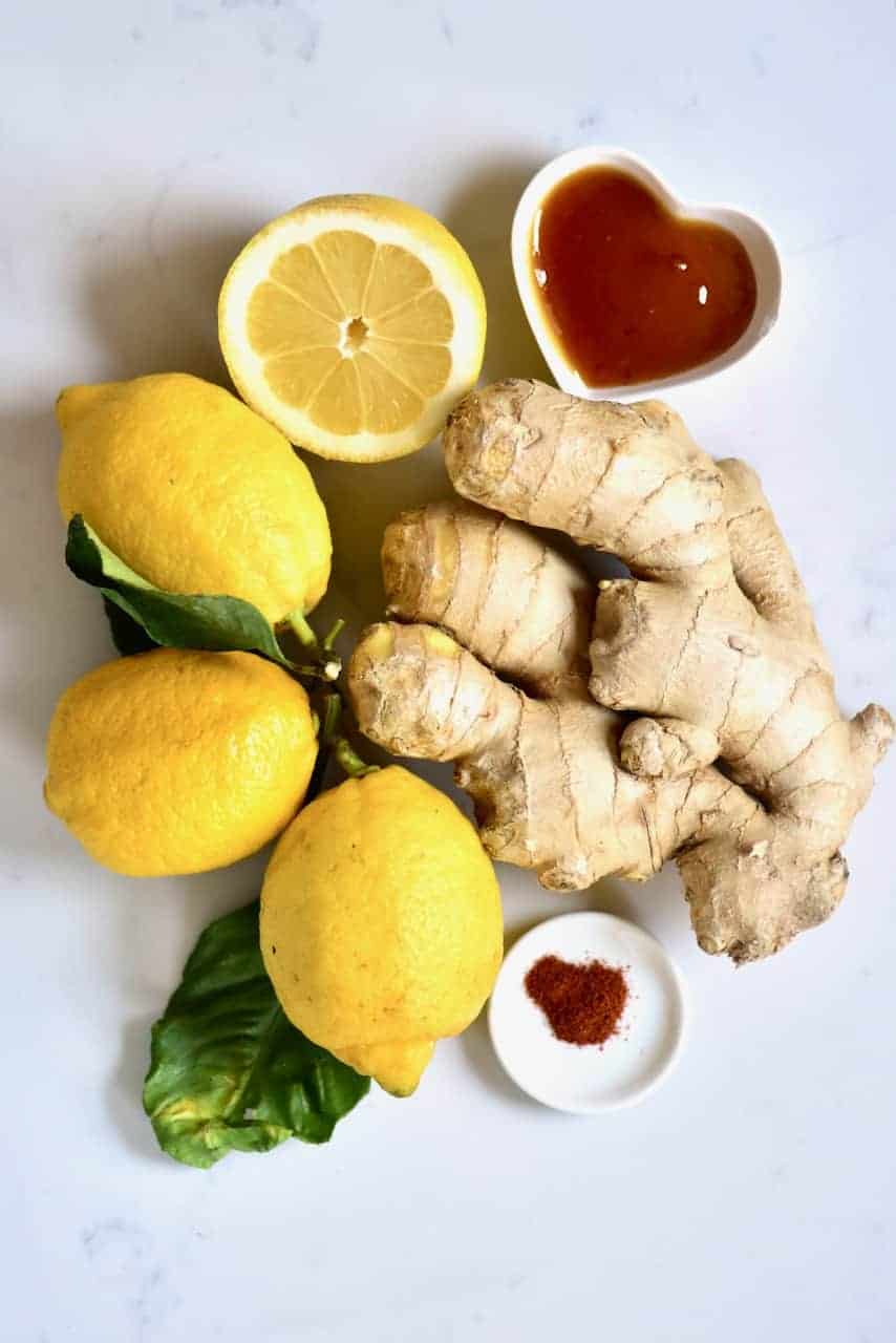 Lemon, Ginger and Cayenne Immunity Shots - Alphafoodie