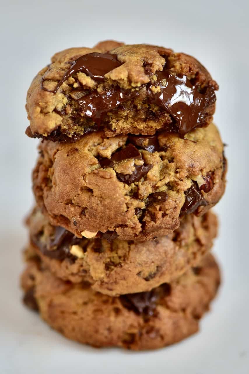 Gooey Chocolate Chip Cookies - Girl Versus Dough