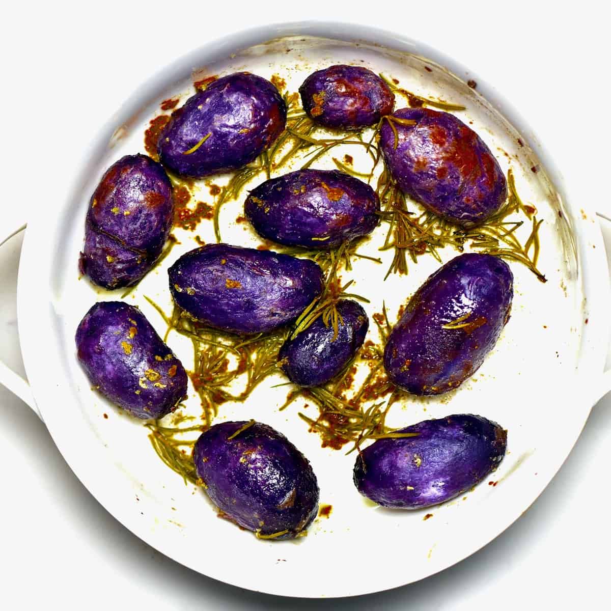 Oven Roasted Purple Potatoes - Simple Awesome Cooking