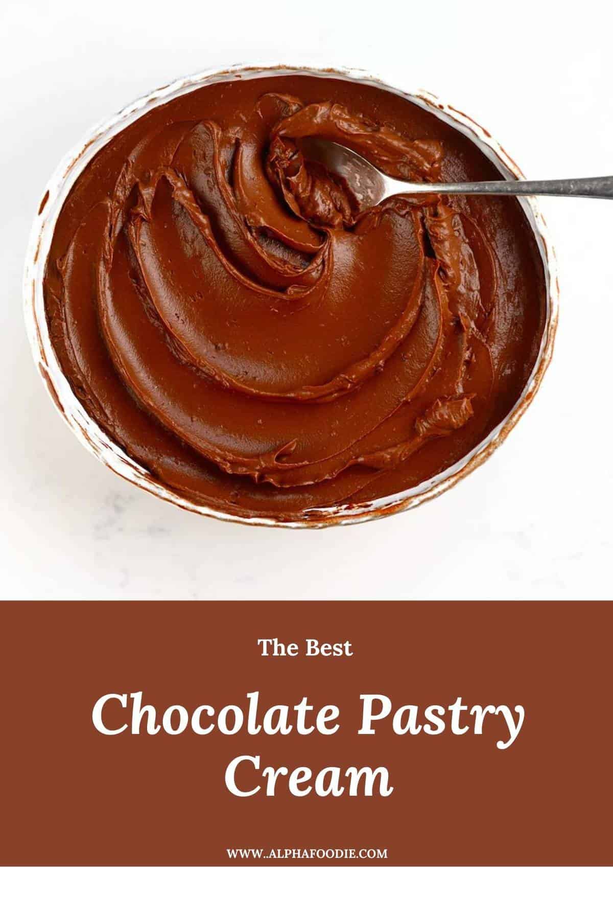 Simple Chocolate Pastry Cream (Creme Patissiere) - Alphafoodie