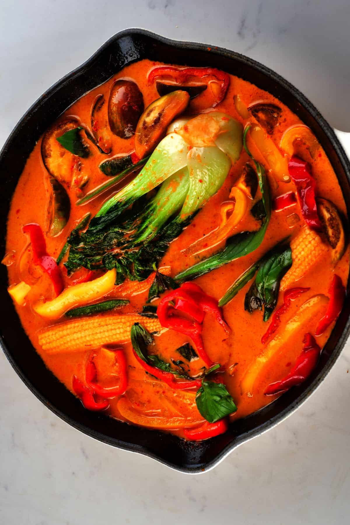 Easy Red Curry (Vegetarian/Vegan - Alphafoodie
