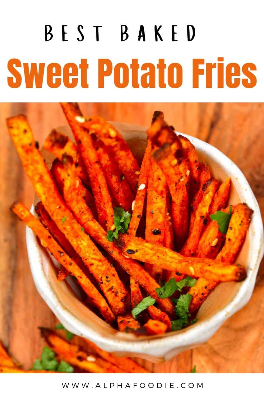 How To Make Sweet Potato Fries (In The Oven) - Alphafoodie
