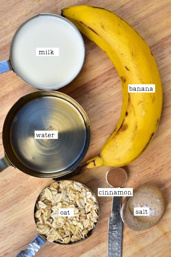 Healthy Banana Oatmeal (GF, Refined sugar-free, Vegan) - Alphafoodie