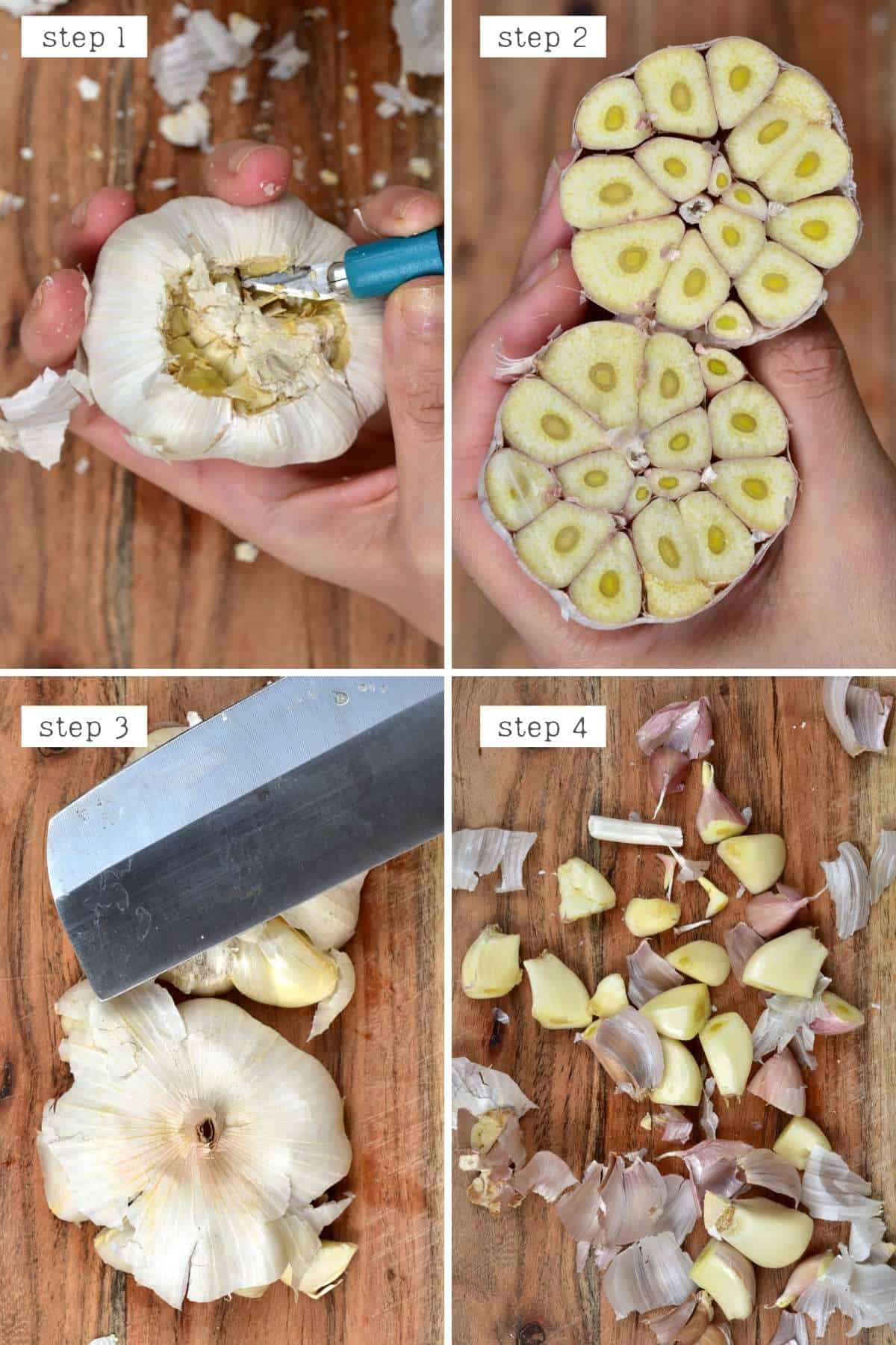 How To Peel Garlic Method 2 Variation 