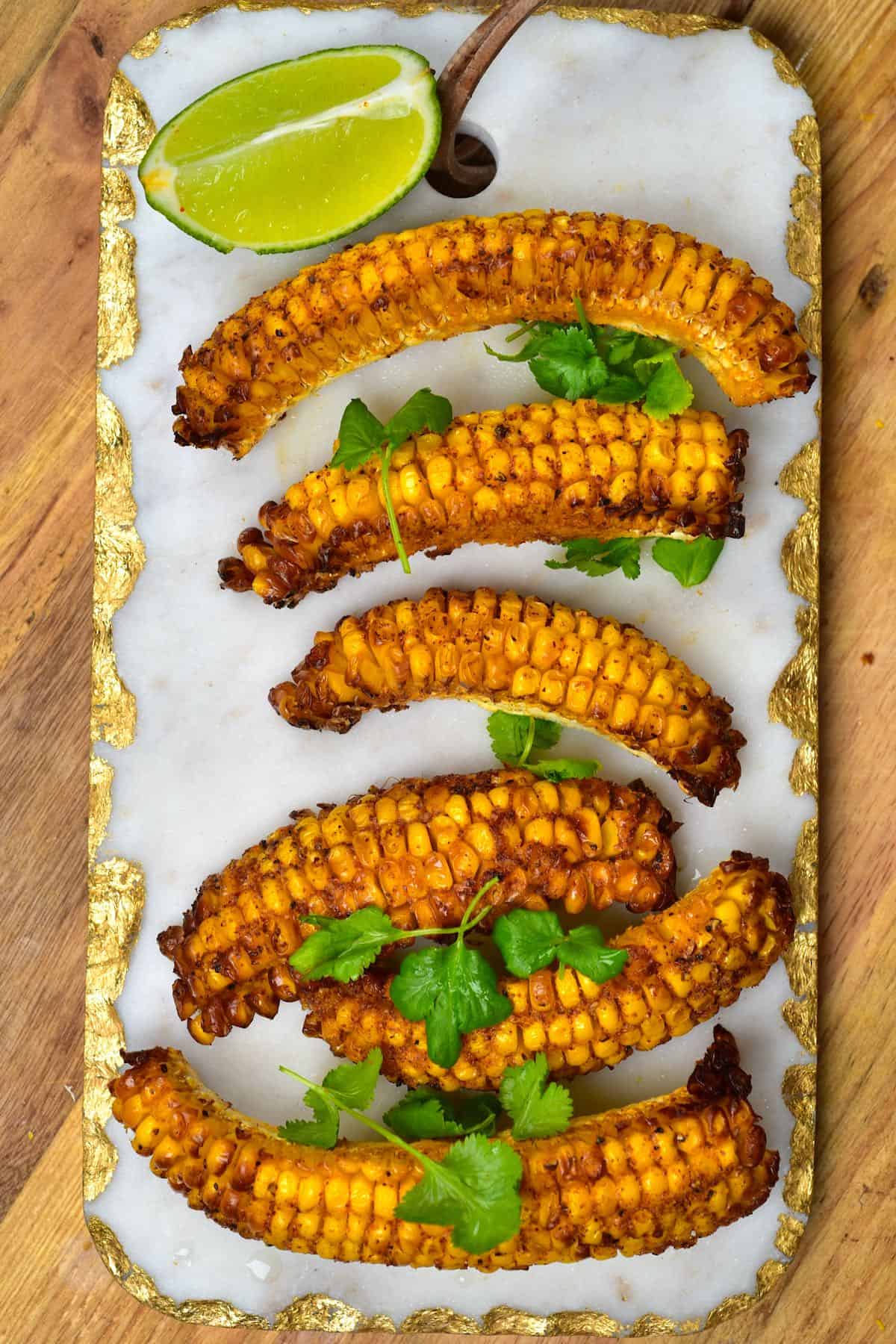 Easy Elote Flavored Corn Riblets (in The Oven)