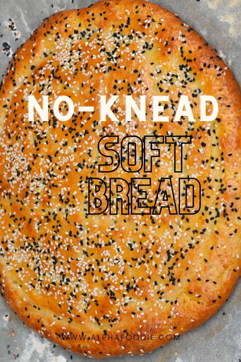 Easy No-Knead Turkish Bread (Ramadan Pide Bread) - Alphafoodie