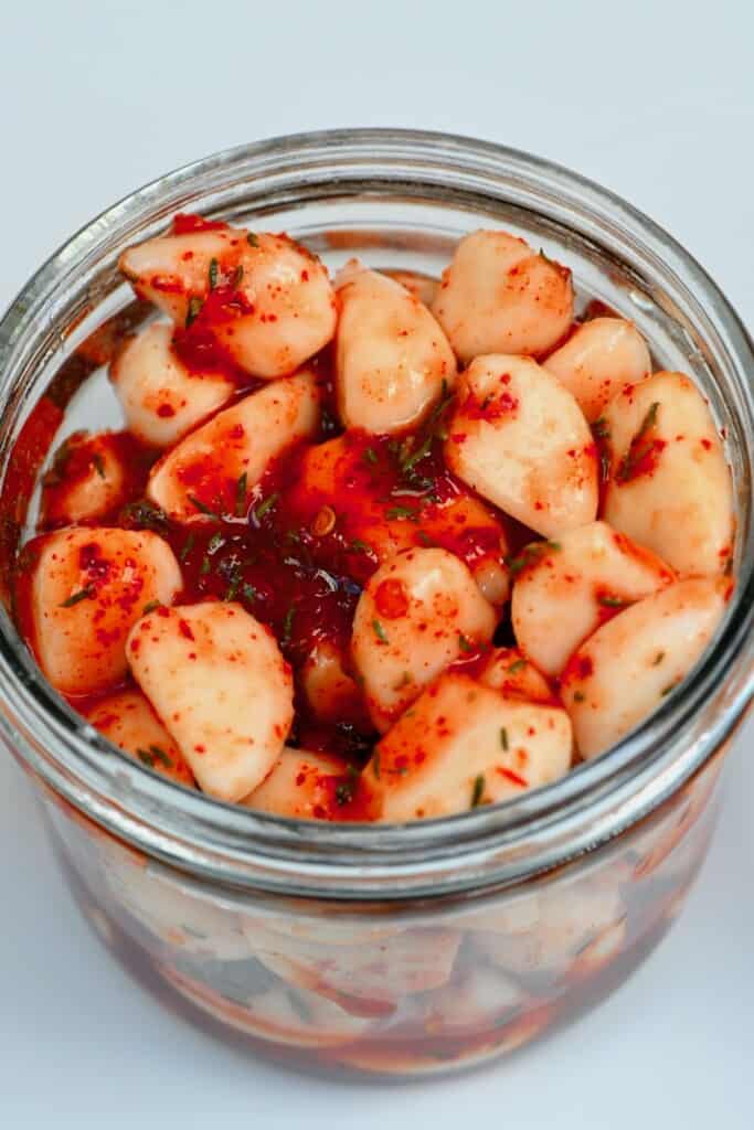 How to Make Pickled Garlic (Plain and TikTok Spicy Pickled Garlic)
