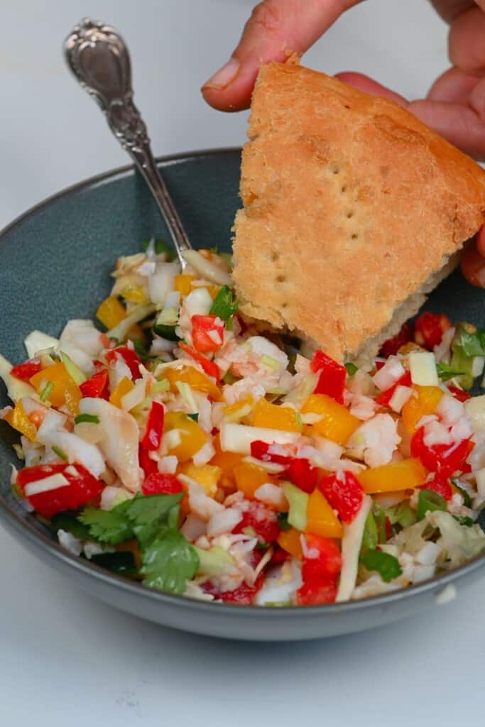 Salted Cod Salad (Buljol) - Alphafoodie