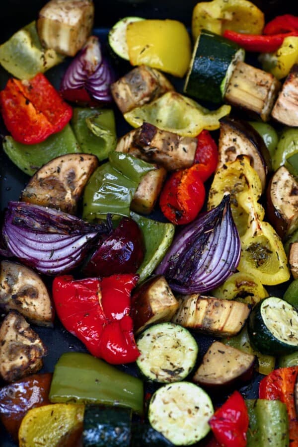 Mediterranean Roasted Vegetables (Meal-Prep Friendly) - Alphafoodie