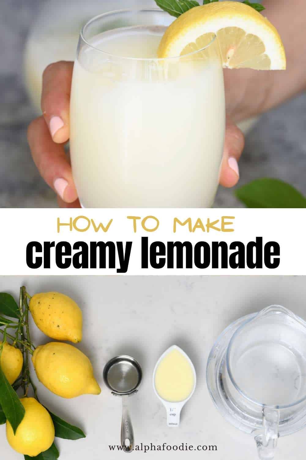 Easy Brazilian Lemonade (Creamy Lemonade) - Alphafoodie