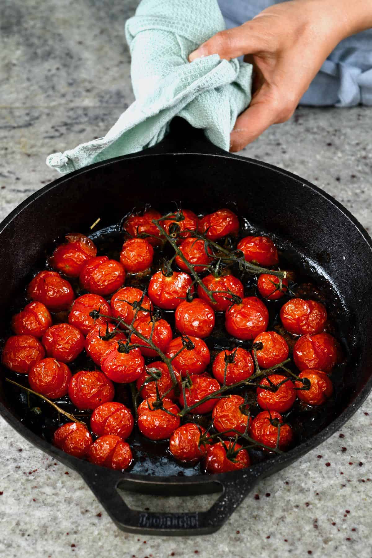 Charred Heirloom Tomatoes with Fresh Herbs Recipe