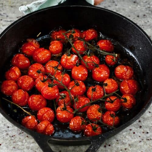 Simple Roasted Cherry Tomatoes (Baked Cherry Tomatoes) - Alphafoodie
