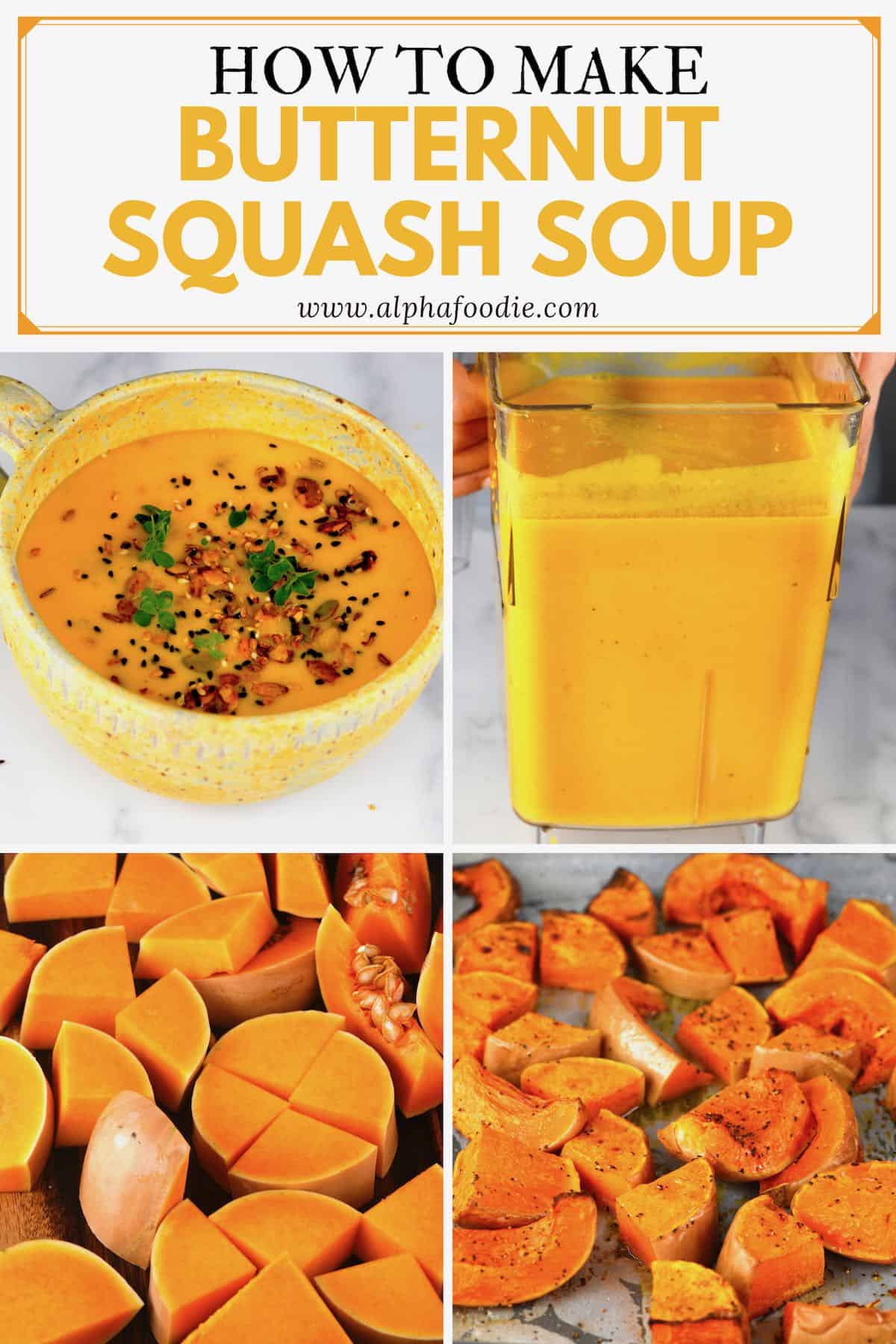 Best Roasted Butternut Squash Soup - Alphafoodie