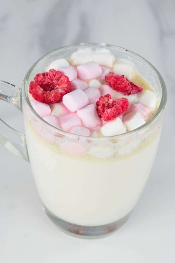 Slow Cooker or Stove Top Pink Hot Chocolate
