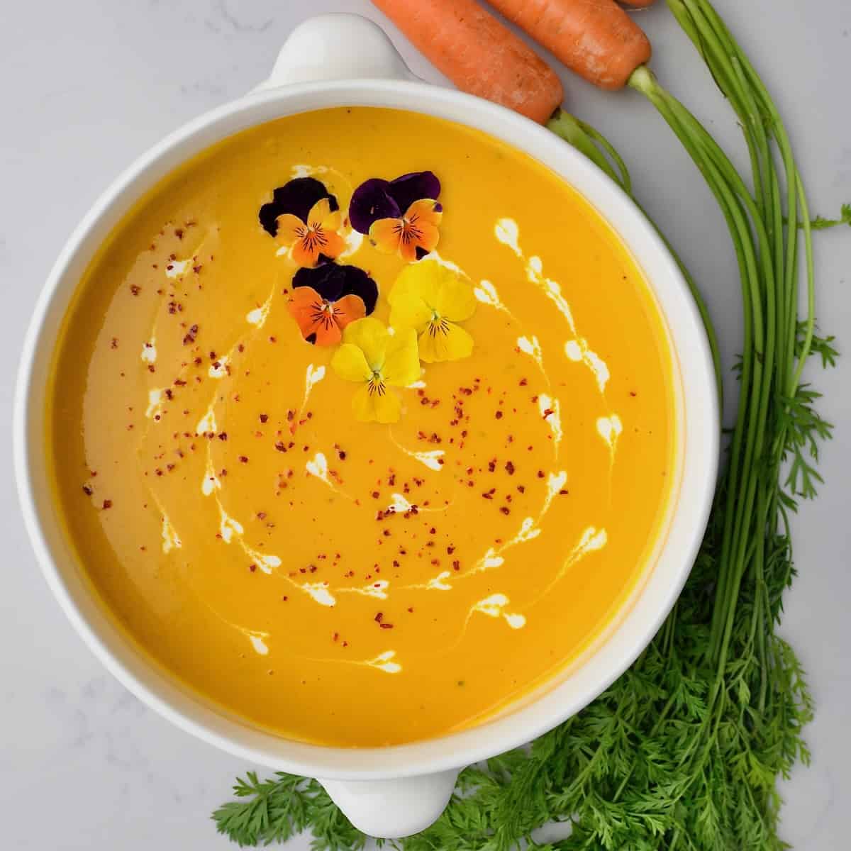 Carrot Ginger Soup (Stove, Instant Pot, and Crockpot