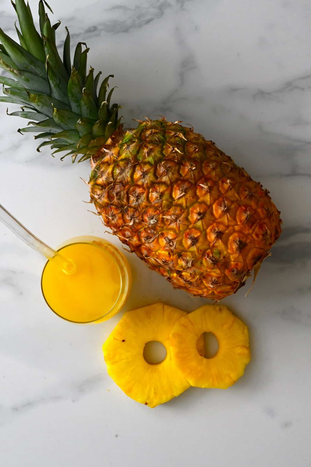 pineapple juice glass
