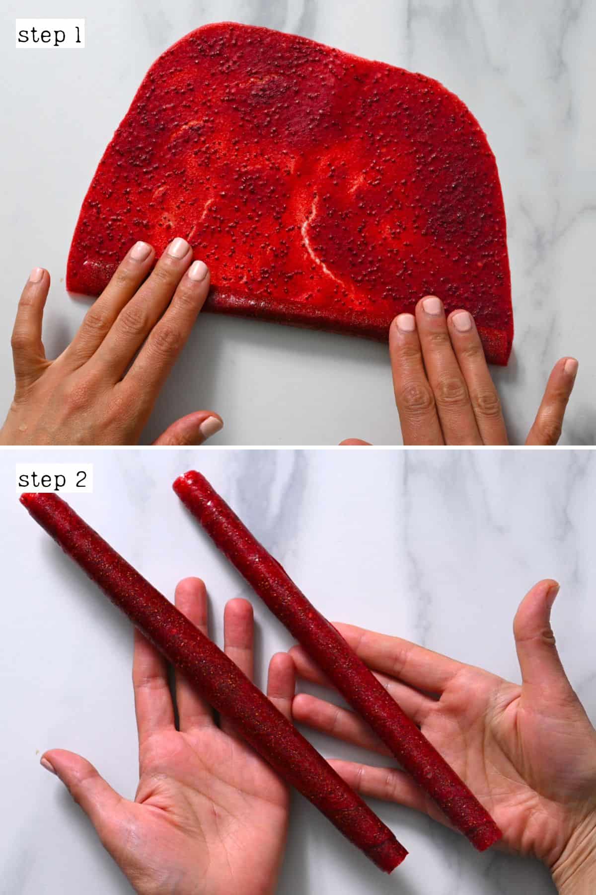 https://www.alphafoodie.com/wp-content/uploads/2022/06/Fruit-Roll-ups-Steps-for-rolling-strawberry-leather.jpeg