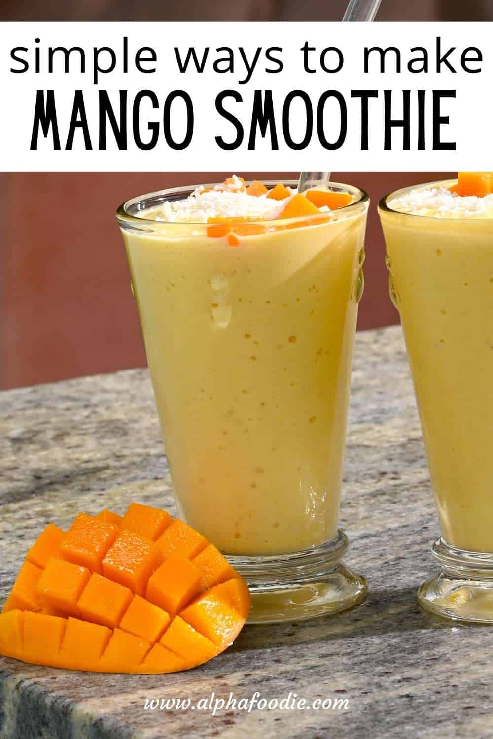 Healthy Breakfast The Best Mango Smoothie - Alphafoodie