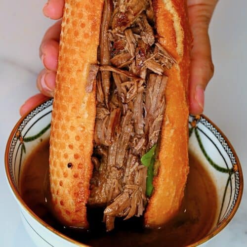 The Best French Dip Sandwich - Alphafoodie