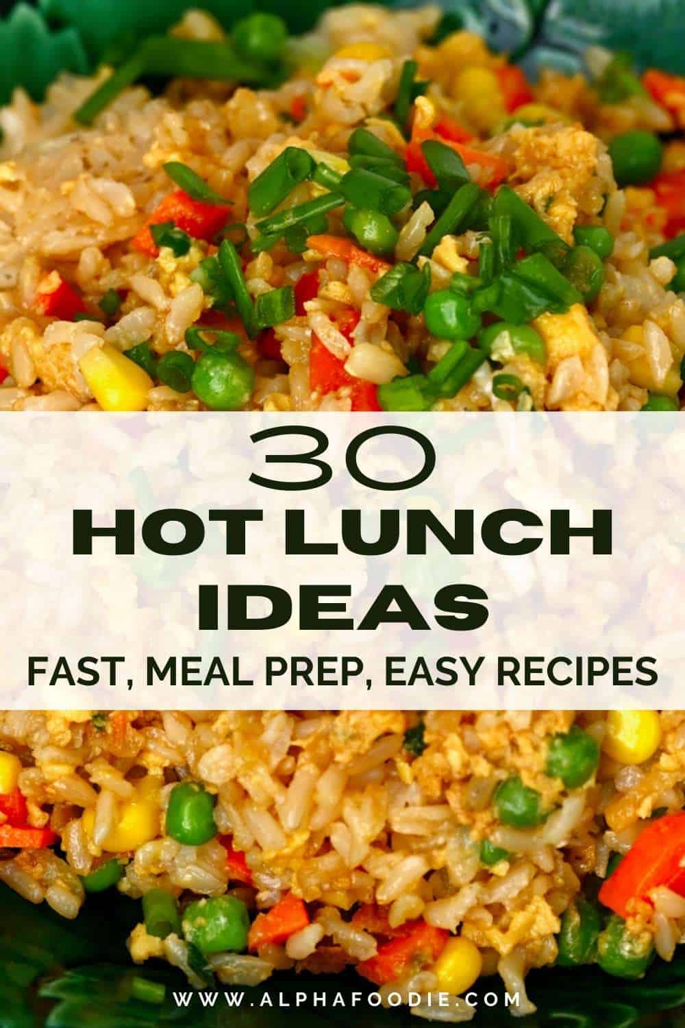 30 Hot Lunch Ideas (Fast, Meal Prep, Easy Recipes) - Alphafoodie