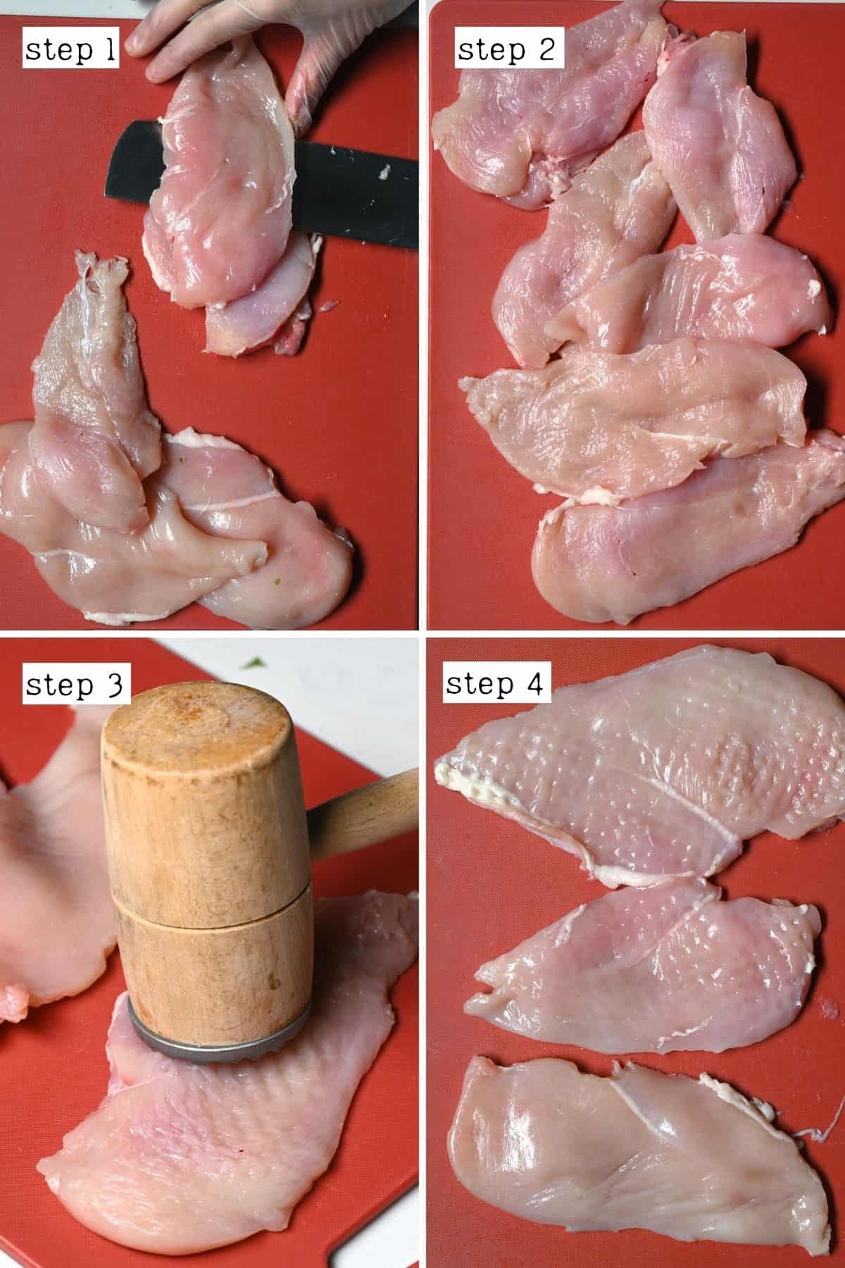How to Cut Chicken Breasts Into Cutlets