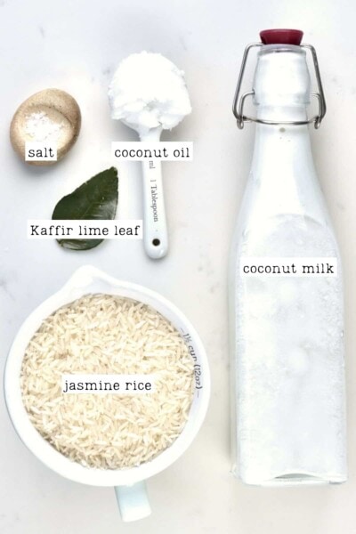 Coconut Rice Ingredients For Coconut Rice 400x600 
