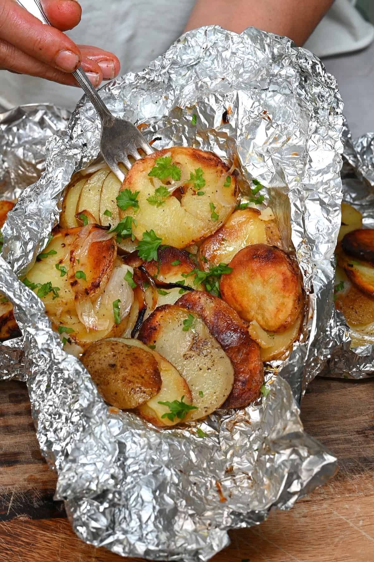 Perfect Garlic & Parmesan Potato Packets